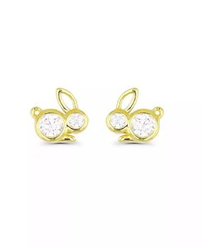 Macy's | Bunny Rabbit Stud Earrings in 14K Gold Plated or Sterling Silver,商家Macy's,价格¥114