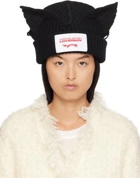 Charles Jeffrey Loverboy | Black Chunky Ears Beanie,商家Ssense US,价格¥960