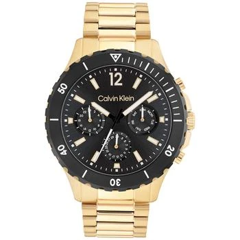 Calvin Klein | Gold-Tone Bracelet Watch 44mm,商家Macy's,价格¥1123