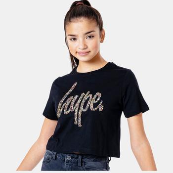 推荐Girls Glitter Script Crop Top商品