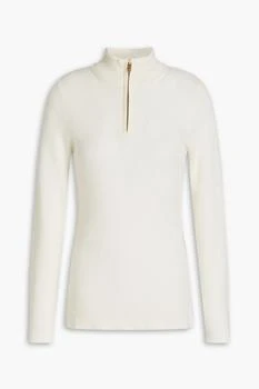 N.PEAL | Ribbed cashmere half-zip sweater 3折×额外8折x额外9.5折, 额外八折, 额外九五折