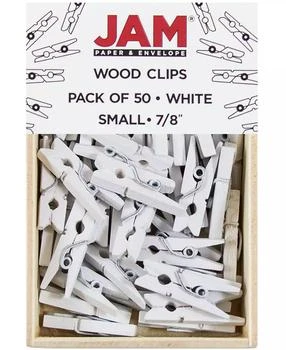 JAM Paper | Wood Clip Clothespins - Small - 0.88" - 50 Clothes Pins Per Pack,商家Macy's,价格¥62