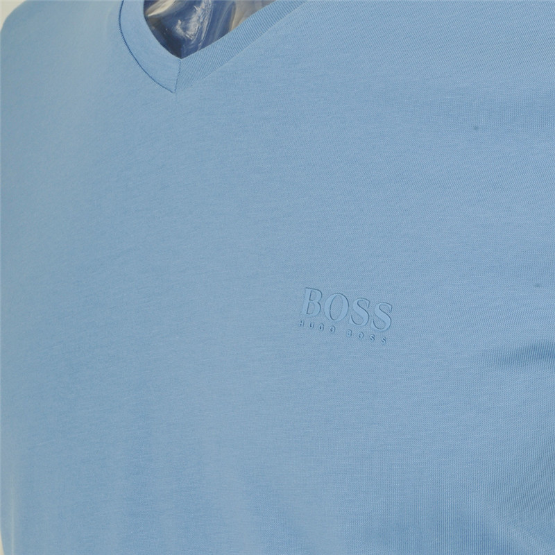 Hugo Boss | Hugo Boss 雨果博斯 男士休闲短袖浅蓝色棉 C-CANISTRO806613492商品图片,独家减免邮费