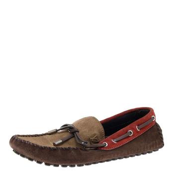路易威登男鞋, [二手商品] Louis Vuitton | Louis Vuitton Multicolor Suede Arizona Slip On Loafers Size 42商品图片 8.4折, 满1件减$100, 满减