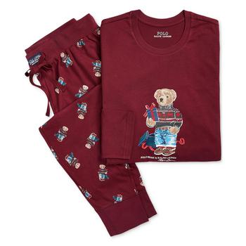 商品Ralph Lauren | Men's 2-Pc. Cotton Polo Bear Pajamas Set,商家Macy's,价格¥807图片