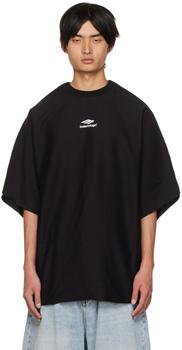 Balenciaga | Black 3B Flat T-Shirt商品图片,独家减免邮费
