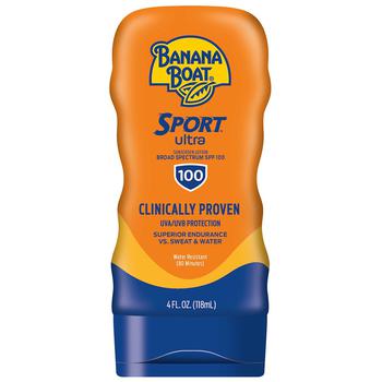 商品Banana Boat | Sport Ultra Sunscreen Lotion SPF 100,商家Walgreens,价格¥72图片