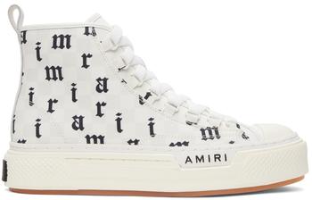 AMIRI | White English Court Hi Sneakers商品图片,额外8.5折, 独家减免邮费, 额外八五折