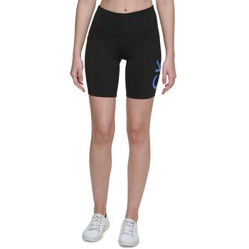 Calvin Klein | Women's High-Waisted Logo Bike Shorts商品图片,6折