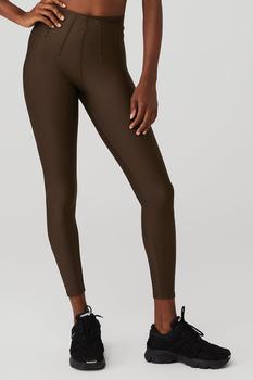 Alo | Airlift High-Waist 7/8 Corset Legging - Espresso商品图片,独家减免邮费