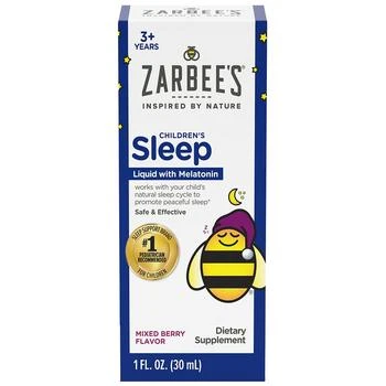 ZarBee's Naturals | Kids Sleep Supplement Liquid with 1 mg Melatonin, Natural Berry Mixed Berry, Fragrance-Free,商家Walgreens,价格¥81