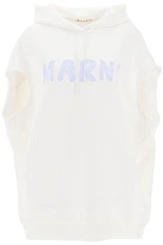 推荐Marni sleeveless sweatshirt with logo print商品