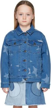 Stella McCartney | Kids Navy Star Denim Jacket,商家Ssense US,价格¥917