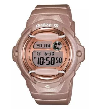 G-Shock | Baby-G Women's Digital Beige Resin Strap Watch 43x46mm BG169G-4 女表,商家Macy's,价格¥728