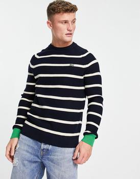 Lacoste | Lacoste striped jumper in black商品图片,8折
