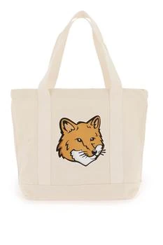 推荐Maison kitsune fox head tote bag商品
