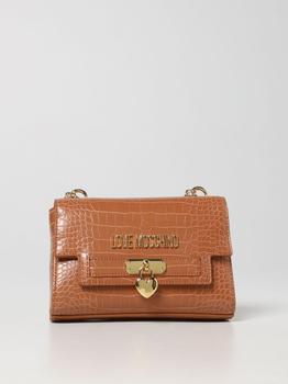 Love Leather, Love Moschino | Love Moschino bag in synthetic leather with crocodile print商品图片 