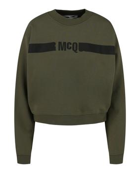 Alexander McQueen | Logo Cropped Sweatshirt商品图片,7.6折×额外9折, 独家减免邮费, 额外九折