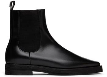 Totême | Black Leather Ankle Boots 