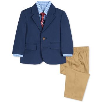 推荐Baby Boys 4-Pc. Jacket, Shirt, Pants & Necktie Set商品