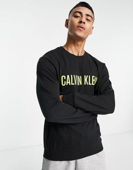 ck卫衣多少钱, Calvin Klein | Calvin Klein Intense Power lounge sweatshirt in black商品图片 7.5折