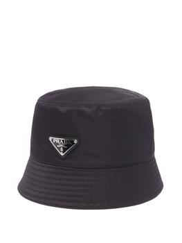 prada帽子, Prada | Triangle logo-plaque nylon bucket hat商品图片 