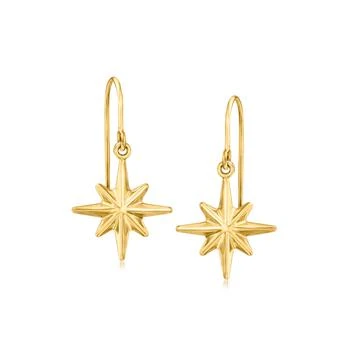 Ross-Simons | Ross-Simons 14kt Yellow Gold Star Drop Earrings 7.9折, 独家减免邮费