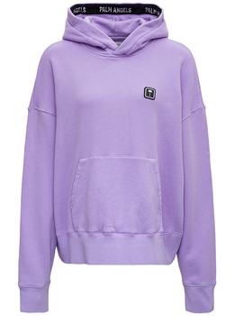 Palm Angels | Lilac Cotton Hoodie with front Palm Logo商品图片,7.6折