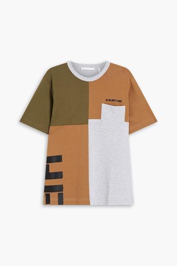 推荐Embroidered printed cotton-jersey T-shirt商品