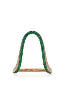 Marie Mas | Marie Mas - Radiant 18K Rose Gold EmeraldRing - Green - US 8.5 - Moda Operandi - Gifts For Her,商家Fashion US,价格¥22783