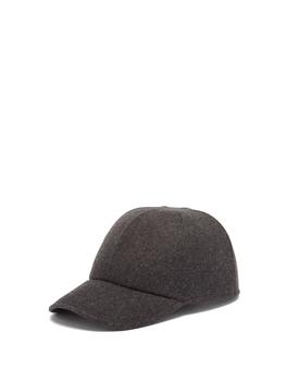 美国prada帽子, Prada | Triangle-logo felted-wool baseball cap商品图片 