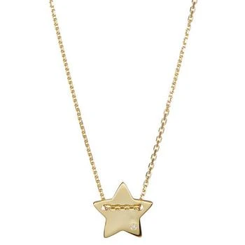 ADORNIA | 14k Gold-Plated Star Charm Pendant Necklace, 16" + 2" extender,商家Macy's,价格¥166