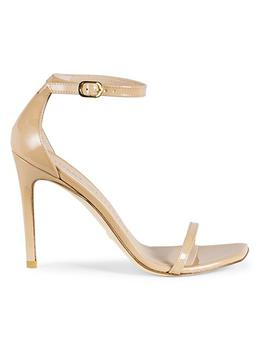 stuart weitzman凉鞋推荐, Stuart Weitzman | Nudistcurve Patent Leather Sandals商品图片 