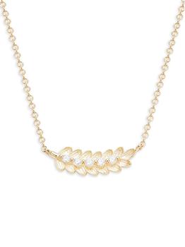 商品14K Yellow Gold & 0.08 TCW Diamond Pendant Necklace图片