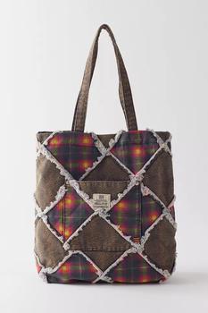 BDG上海, BDG | BDG Flannel Patchwork Tote Bag商品图片 额外9.5折, 额外九五折
