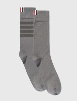 Thom Browne | Cotton 4-Bar Mid-calf Socks商品图片,