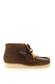 clarks wallabee, Clarks | WALLABEE LEATHER LACE-UP BOOTS商品图片 7.8折×额外8.5折, 额外八五折