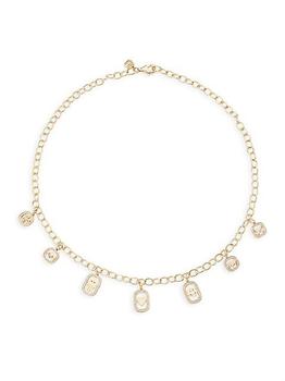 商品Sydney Evan | Small Open Icon 14K Gold & Diamond Charm Necklace,商家Saks Fifth Avenue,价格¥36526图片