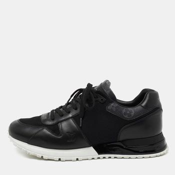 lv低帮鞋, [二手商品] Louis Vuitton | Louis Vuitton Black Mesh and Leather Run-Away Low-Top Sneakers Size 41商品图片 