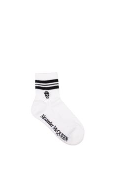 商品Alexander McQueen | Short socks Cotton White Black,商家Wanan Luxury,价格¥355图片