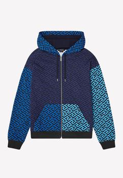 推荐La Greca Zip-Up Hooded Sweatshirt商品