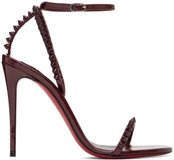 Christian Louboutin | Burgundy So Me 100 Sandals 