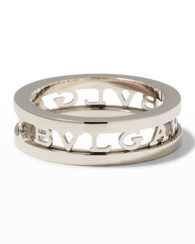 商品BVLGARI | B.Zero1 White Gold 1-Band Logo Ring, Size 51,商家Neiman Marcus,价格¥13486图片
