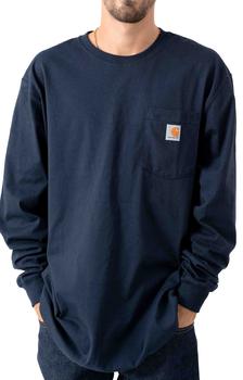 美国卡哈特, Carhartt | (K126) L/S Workwear Pocket T-Shirt - Navy商品图片 