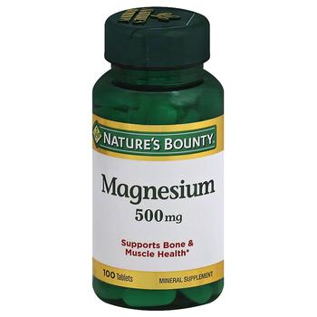 商品Nature's Bounty | Magnesium 500 mg Dietary Supplement Tablets,商家Walgreens,价格¥97图片