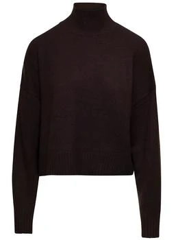 推荐Theory Funnel-Neck Drop Shoulder Cropped Jumper商品