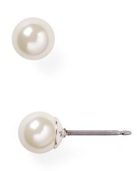 商品珍珠耳环Imitation-Pearl Stud Earrings, 6mm图片
