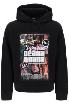 推荐Dsquared2 cool fit hoodie with print商品