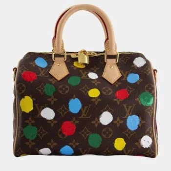 [二手商品] Louis Vuitton | Louis Vuitton X Yayoi Kusama 25 Speedy Bag Bandouliere in Monogram Canvas 9.8折
