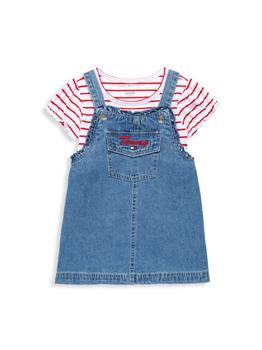 Tommy Hilfiger | Little Girl’s 2-Piece Tee & Denim Dress Set商品图片,4.3折